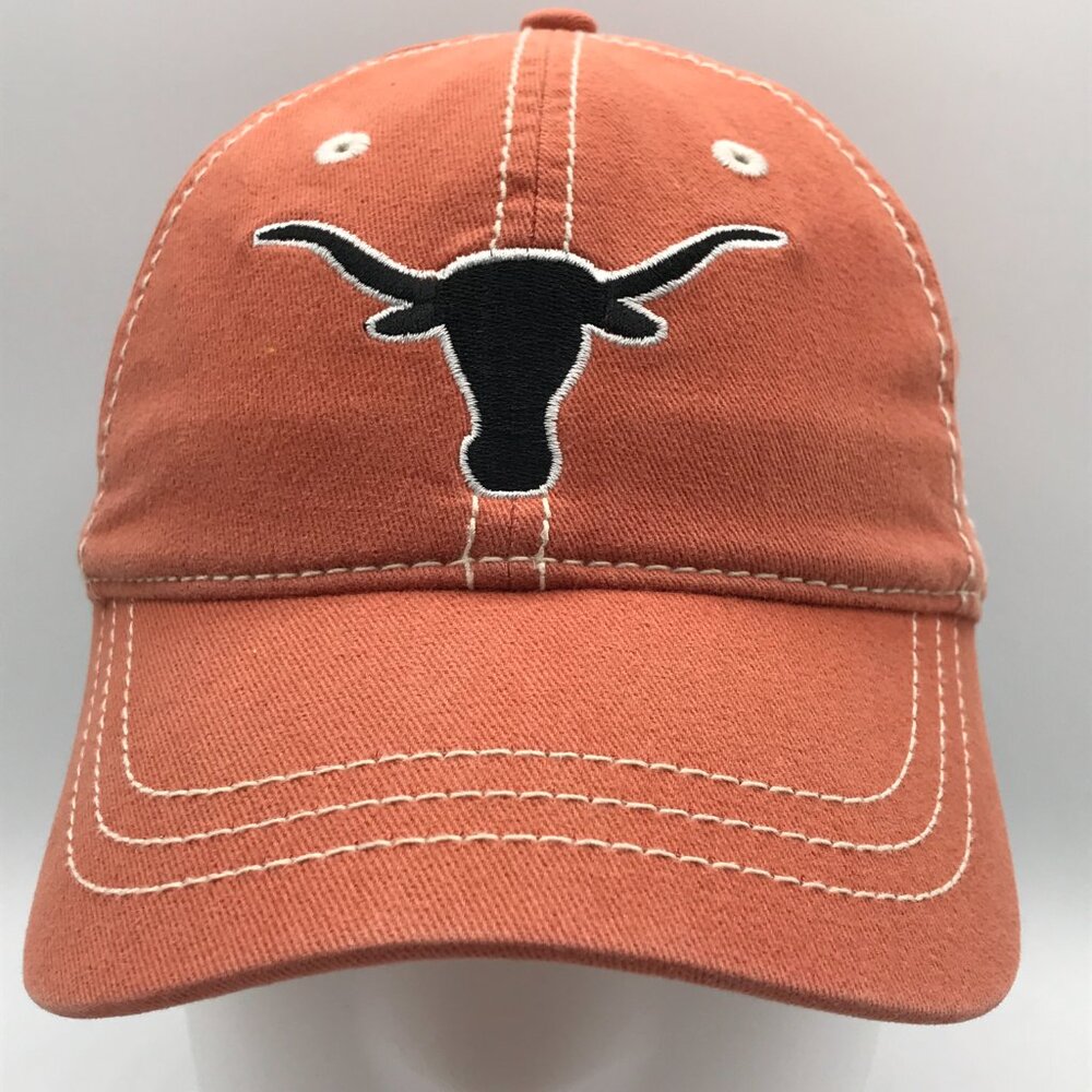 Youth's Burnt Orange NCAA University of Texas Longhorn Metal Buckle Hat Cap